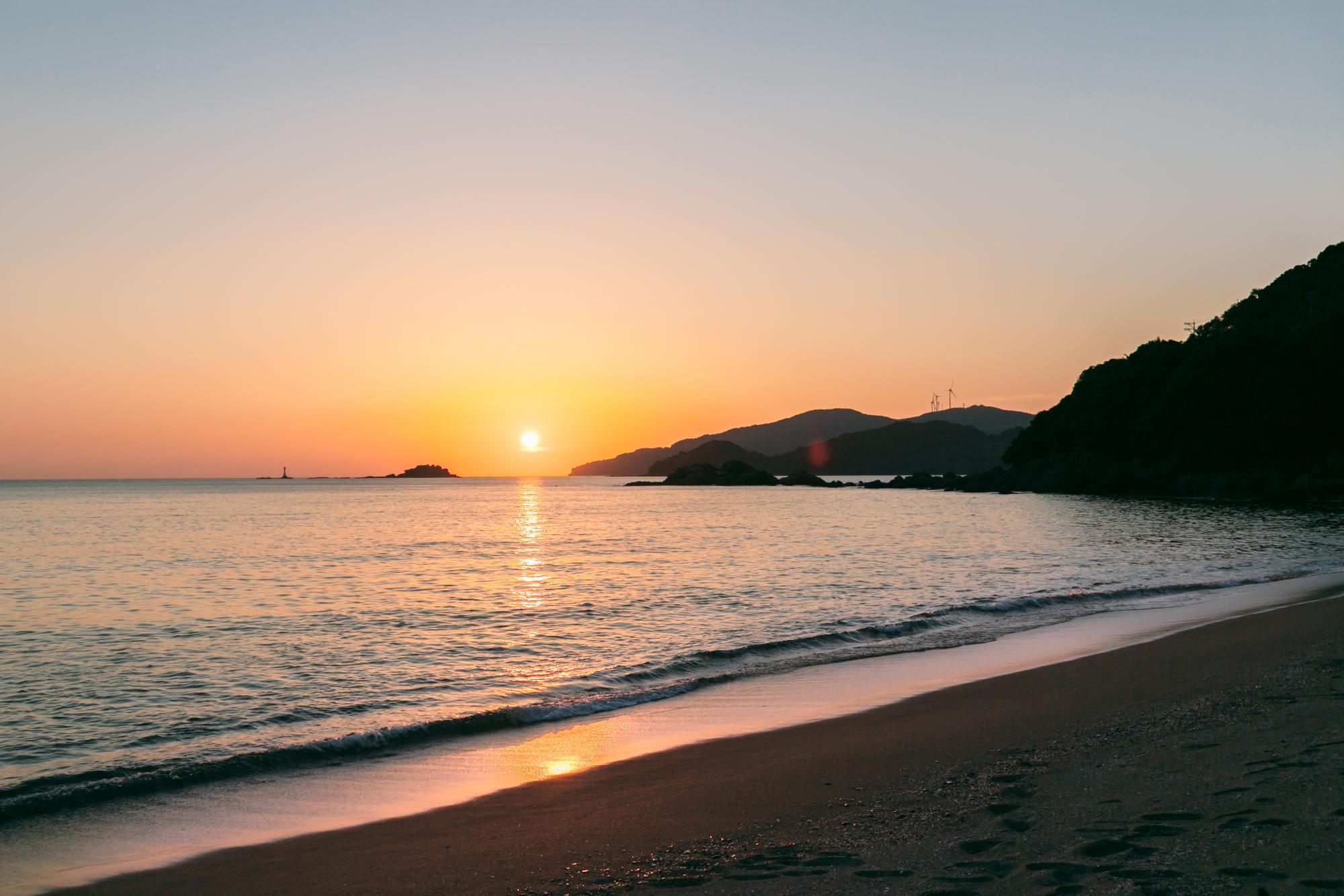 雪浦海浜公園(夕景)