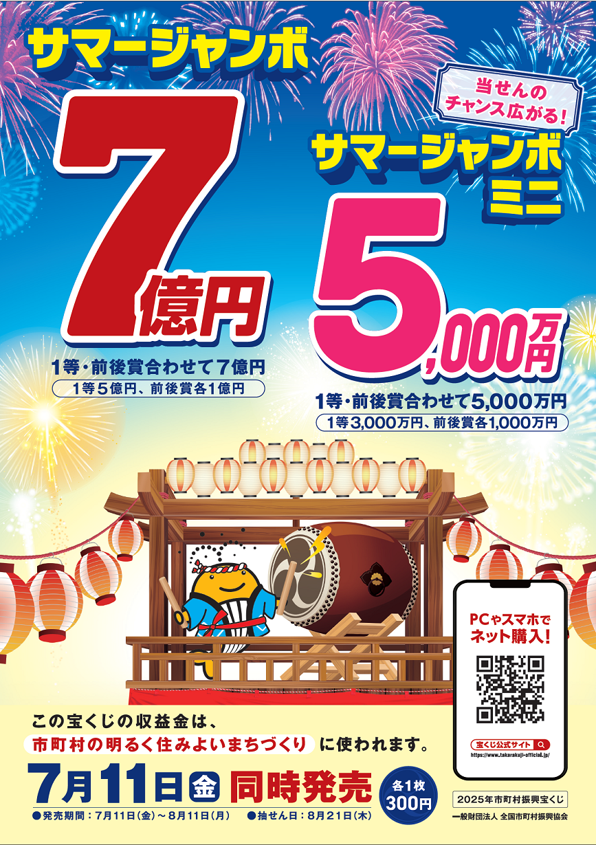 サマージャンボ宝くじ広報素材の画像