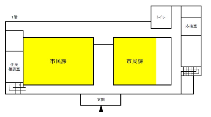 大島総合支所の案内図