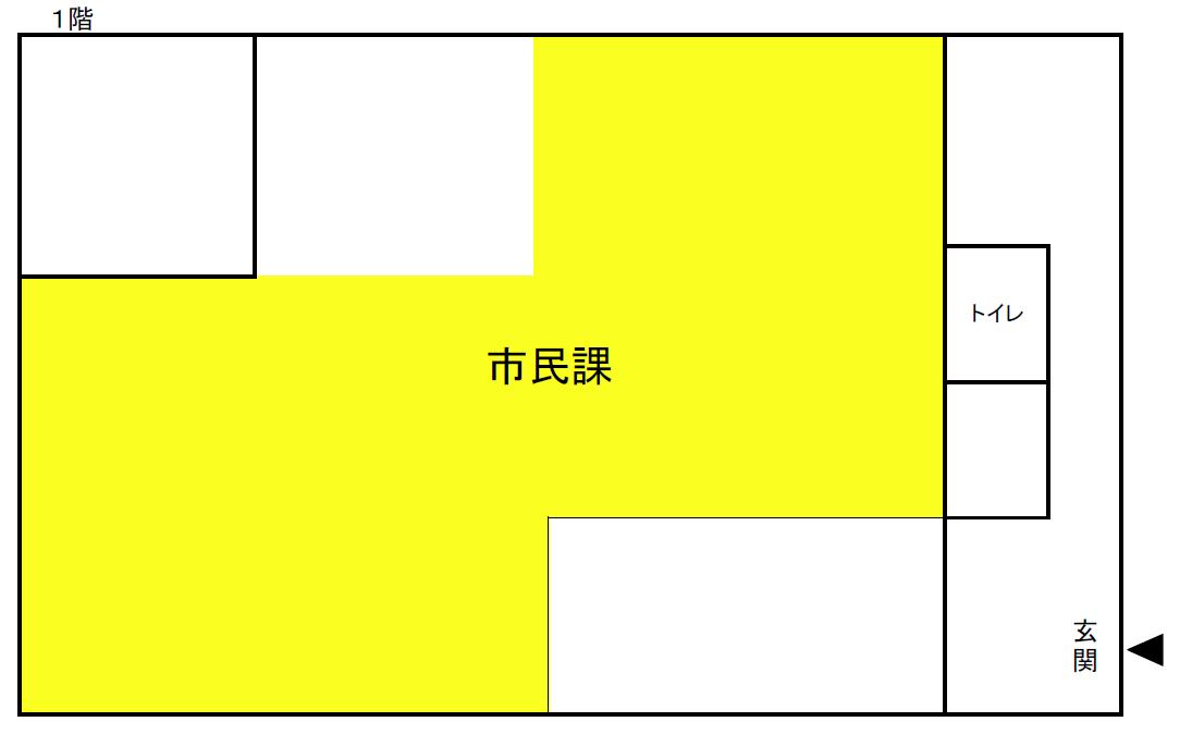 西海総合支所の案内図