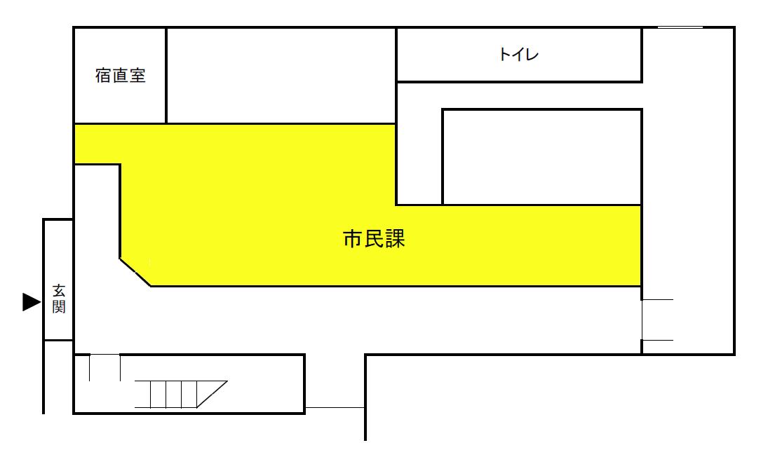 西彼総合支所の案内図