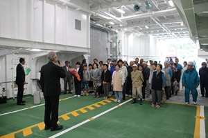 江島住民への市長挨拶の写真