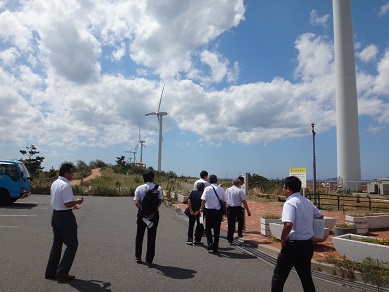 陸上風力発電施設等の先進地視察_福岡県北九州市2